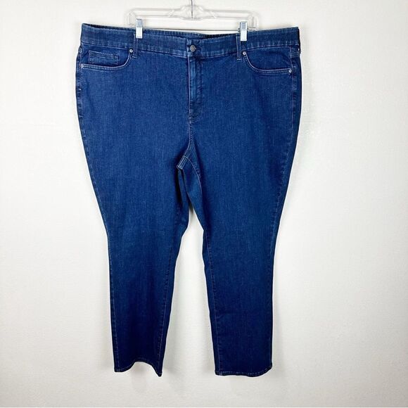 NYDJ Capri Denim Jeans 3X Slip On Cropped - Picture 1 of 5